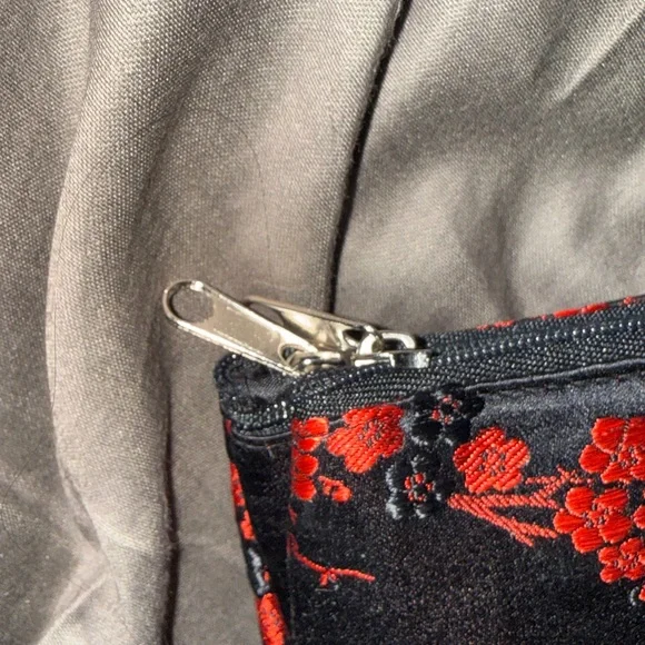 Red Blossom Brand Clutch with Mirror (Like New) - Picture 3 of 10